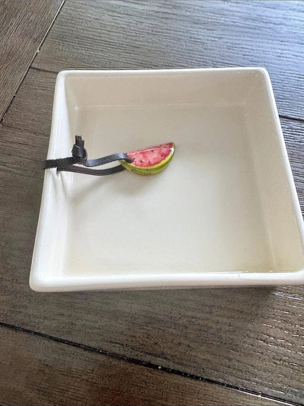 Rae Dunn Watermelon Cocktail Napkin Holder with Watermelon Napkin Weight